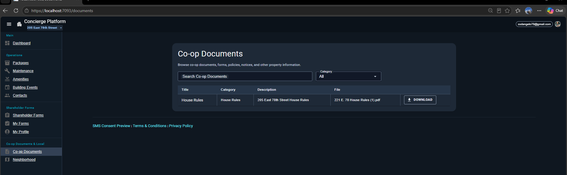 Resident Documents